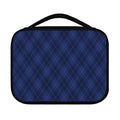 Navy Blue Argyle Pattern Print Classic Bible Case