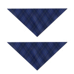 Navy Blue Argyle Pattern Print Dog Bandana