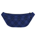 Navy Blue Argyle Pattern Print Fanny Pack