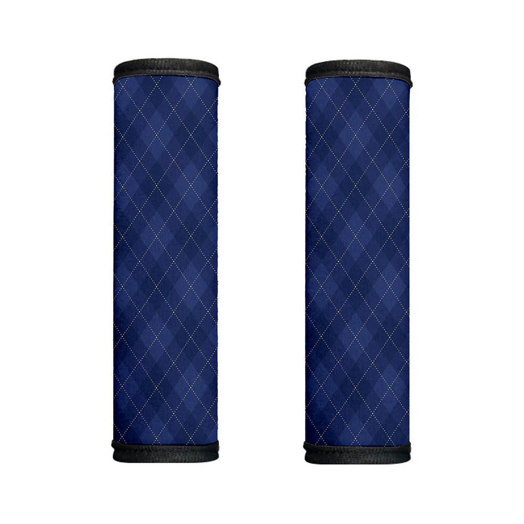 Navy Blue Argyle Pattern Print Handle Covers
