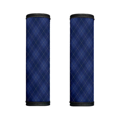 Navy Blue Argyle Pattern Print Handle Covers