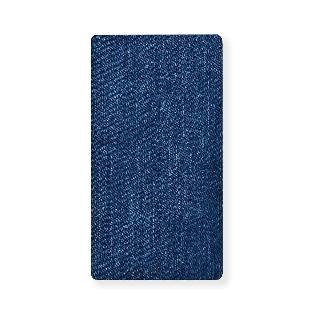 Navy Blue Denim Jeans Print Baby Crib Sheet