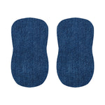 Navy Blue Denim Jeans Print Bar Stool Covers