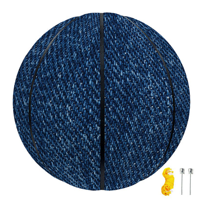 Navy Blue Denim Jeans Print Basketball