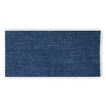 Navy Blue Denim Jeans Print Beach Towel