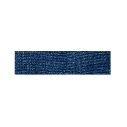 Navy Blue Denim Jeans Print Bed Runner