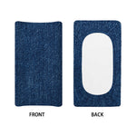 Navy Blue Denim Jeans Print Changing Pad Cover