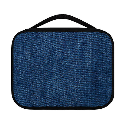 Navy Blue Denim Jeans Print Classic Bible Case