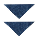 Navy Blue Denim Jeans Print Dog Bandana