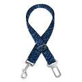 Navy Blue Denim Jeans Print Dog Seat Belt