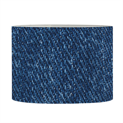 Navy Blue Denim Jeans Print Drum Lamp Shade