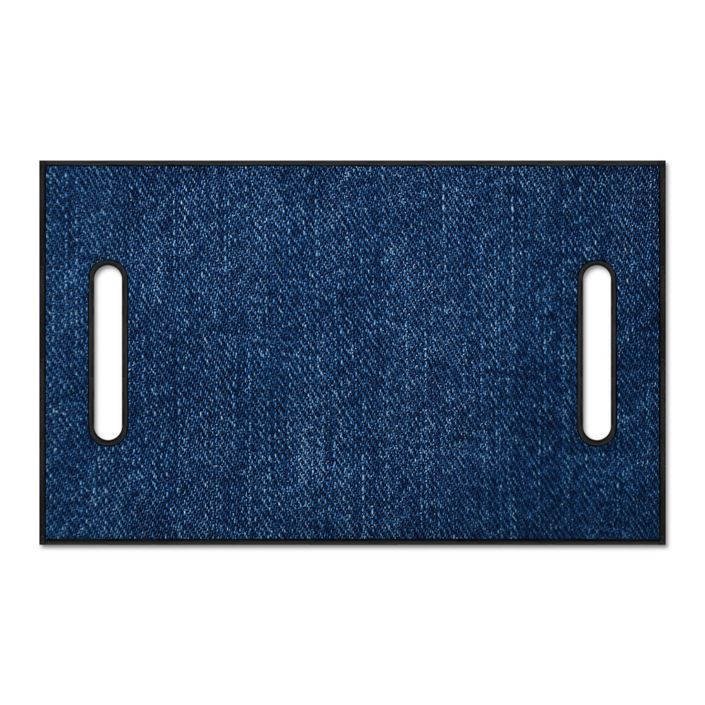 Navy Blue Denim Jeans Print Golf Cart Seat Cover