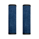 Navy Blue Denim Jeans Print Handle Covers