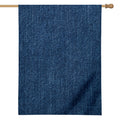 Navy Blue Denim Jeans Print House Flag