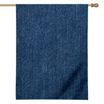 Navy Blue Denim Jeans Print House Flag