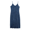 Navy Blue Denim Jeans Print Jersey Midi Cami Dress