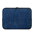 Navy Blue Denim Jeans Print Laptop Sleeve
