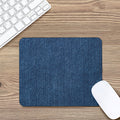 Navy Blue Denim Jeans Print Mouse Pad