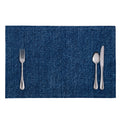 Navy Blue Denim Jeans Print Placemat