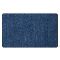 Navy Blue Denim Jeans Print Polyester Doormat