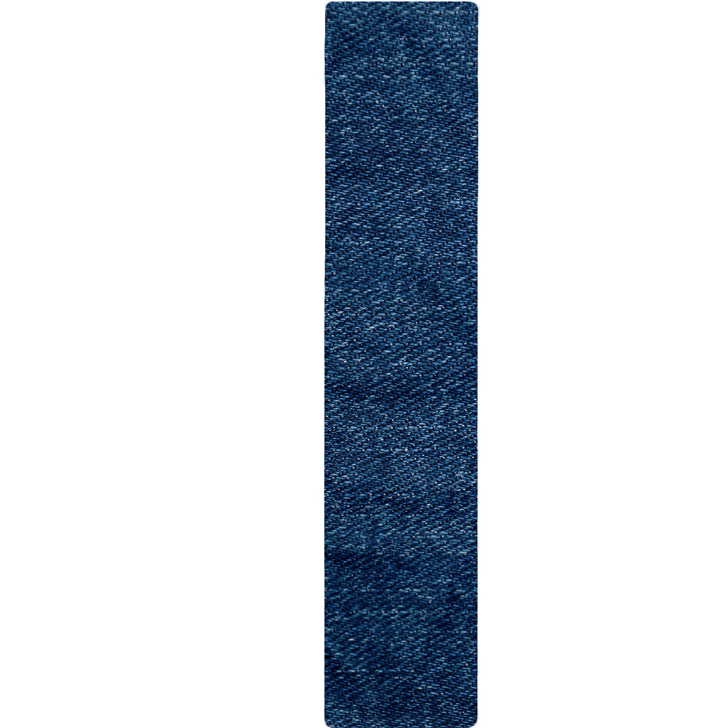 Navy Blue Denim Jeans Print Table Runner