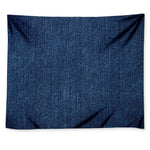 Navy Blue Denim Jeans Print Tapestry
