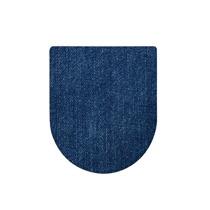 Navy Blue Denim Jeans Print Toilet Lid Cover