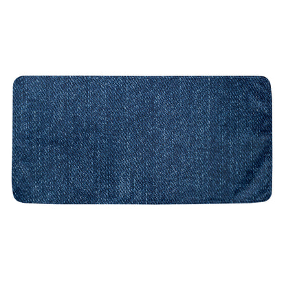 Navy Blue Denim Jeans Print Towel