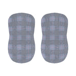 Navy Blue Prince of Wales Check Print Bar Stool Covers