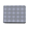 Navy Blue Prince of Wales Check Print Bifold Wallet