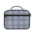 Navy Blue Prince of Wales Check Print Briefcase Bible Bag