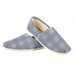 Navy Blue Prince of Wales Check Print Casual Shoes