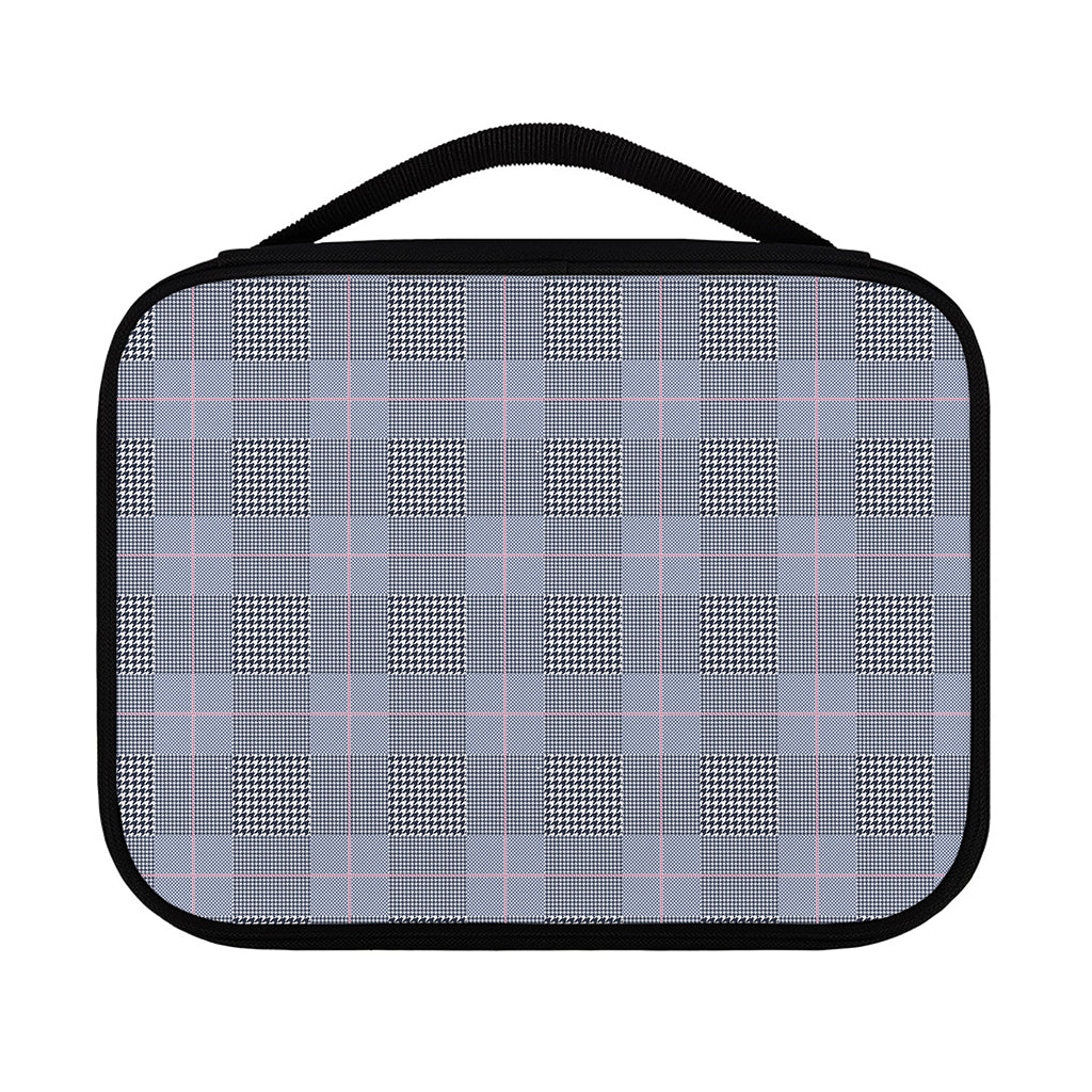 Navy Blue Prince of Wales Check Print Classic Bible Case