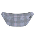 Navy Blue Prince of Wales Check Print Fanny Pack