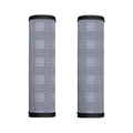 Navy Blue Prince of Wales Check Print Handle Covers