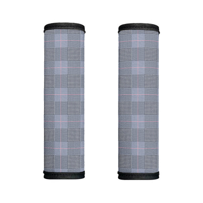 Navy Blue Prince of Wales Check Print Handle Covers