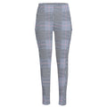 Navy Blue Prince of Wales Check Print High-Waisted Pocket Leggings