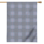 Navy Blue Prince of Wales Check Print House Flag