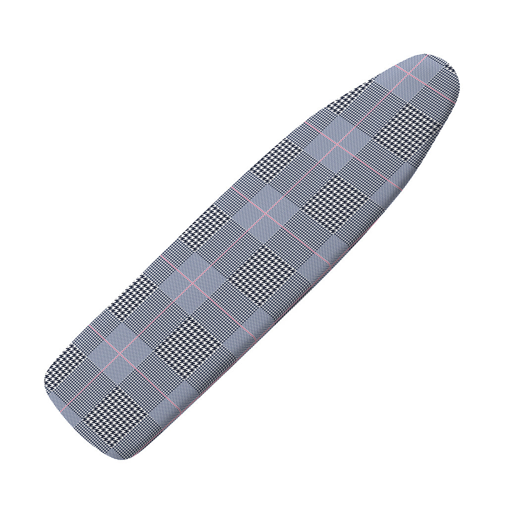 Navy Blue Prince of Wales Check Print Ironing Board Cover
