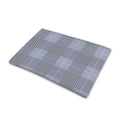 Navy Blue Prince of Wales Check Print Pet Cooling Mat Cover