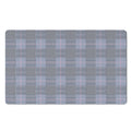 Navy Blue Prince of Wales Check Print Polyester Doormat