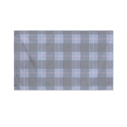 Navy Blue Prince of Wales Check Print Polyester Flag