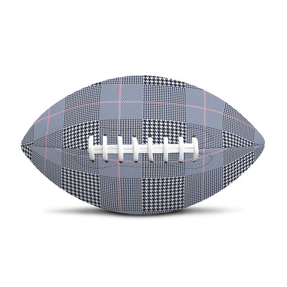 Navy Blue Prince of Wales Check Print Rugby Ball