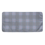 Navy Blue Prince of Wales Check Print Towel
