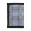 Navy Blue Prince of Wales Check Print Trifold Wallet