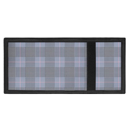 Navy Blue Prince of Wales Check Print Trifold Wallet