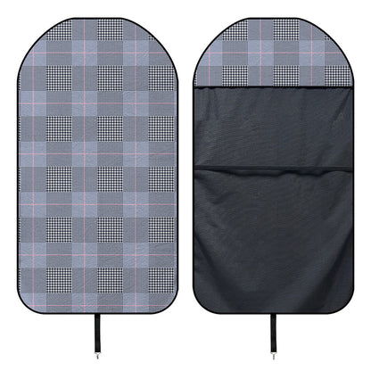 Navy Blue Prince of Wales Check Print Waterproof Car Seat Cover