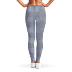 Navy Blue Prince of Wales Check Print Women's Leggings