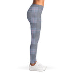 Navy Blue Prince of Wales Check Print Women's Leggings