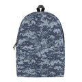 Navy Digital Camo Pattern Print School Backpack